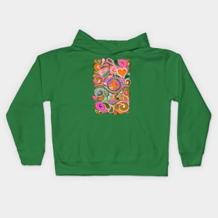 Funky Hippy Design Kids Hoodie